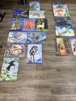 В Детской школе искусств прошли итоги конкурса рисунков "Новогодняя карусель"